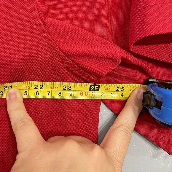 FJ Footjoy Polo Shirt Mens Large Golf‎ Short Sleeve Red Collared w/ Embroidery - Picture 7 of 10